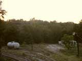 AY yard in Northeast Akron at Dusk